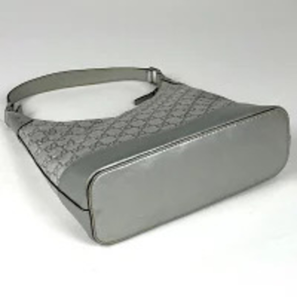 Gucci Silver Bag Shoulder ssima GG Leather Handbag ssima Shima Silver